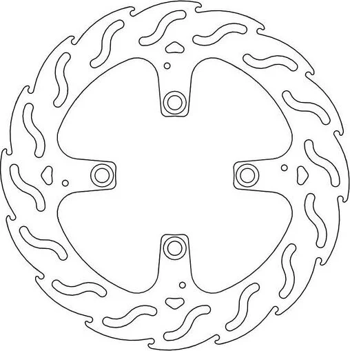 Seria Flame cu rotor fix, argintiu, oțel inoxidabil, 1, nordicamoto.ro