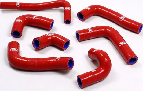 Set de furtunuri pentru radiator, roșu, 1, nordicamoto.ro