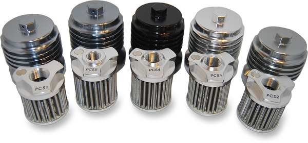 Flo® Stainless Steel  Oil Filter Chrome, 1, nordicamoto.ro