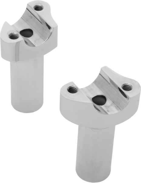 Forged Aluminum Handlebar Riser Silver, 1, nordicamoto.ro