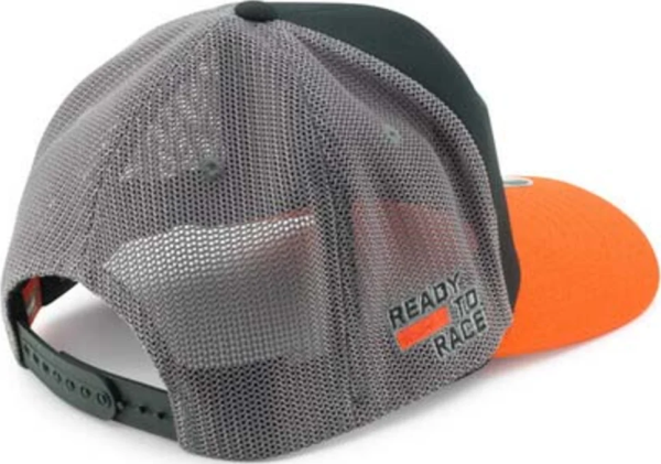 Sapca KTM Outline Trucker Cap Grey Orange-0