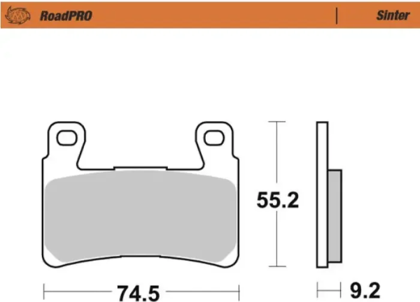 Plăcuțe de frână față sinterizate Road Pro, 1, nordicamoto.ro