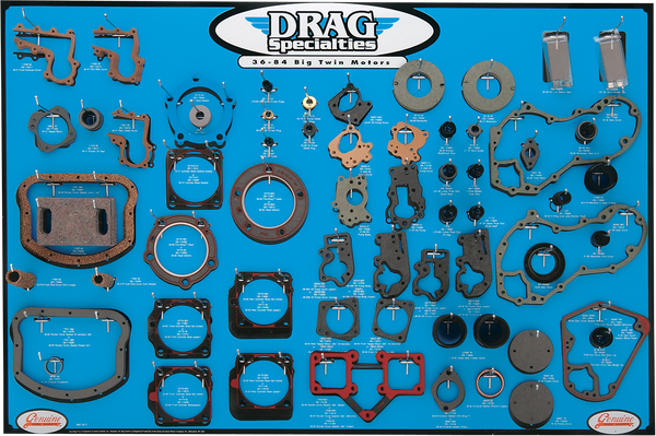 Gasket, Seal And O-ring Display For Big Twin Motors, 1, nordicamoto.ro