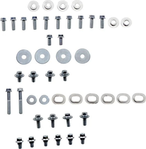 Bolt And Fastener Sets Silver, 1, nordicamoto.ro