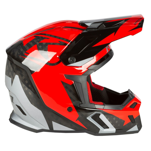 Casca Snowmobil Klim F5 ECE Amp Fiery Red - Metallic Silver-26
