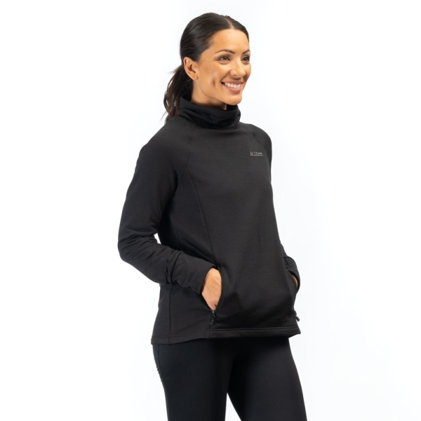 Pulover Dama Klim Mid Layer Halo Black-6