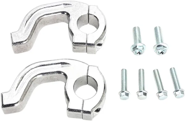 MOOSE RACING Replacement Contour Handguard Inner Mount Clamp Silver 