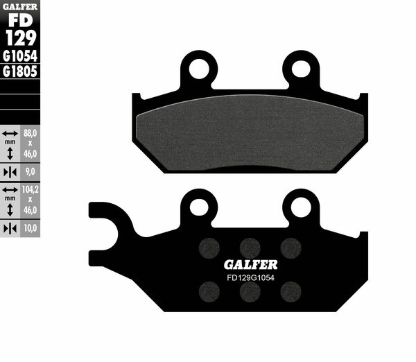 Semi-metallic Brake Pads, 1, nordicamoto.ro