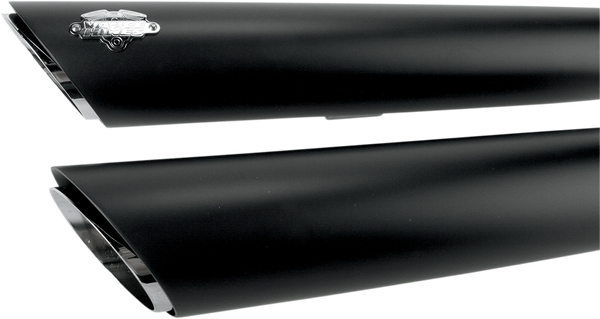 3(r) Round Twin Slash Slip-on Mufflers Black, 3, nordicamoto.ro