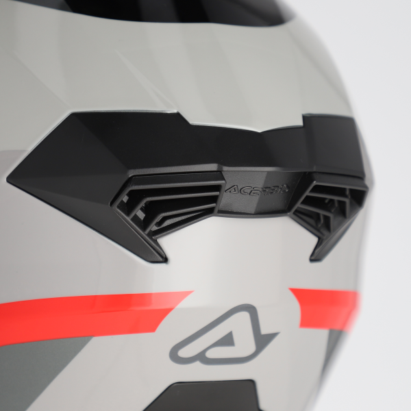 Casca Flip-up Acerbis Rider Graphic Gri/Rosu XL-3