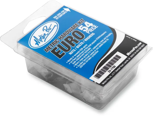 54- Piece Euro Metric Hardware Kit Silver-0