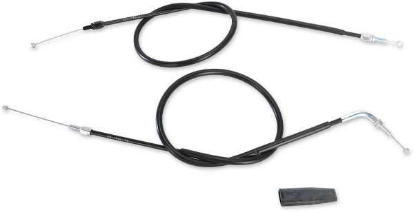 MOOSE RACING Black Vinyl Throttle Cable Black 