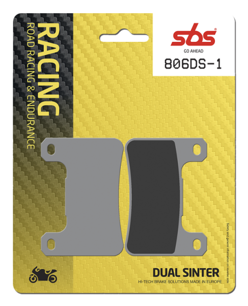 Ds Racing Dual Sintered Brake Pads, 1, nordicamoto.ro