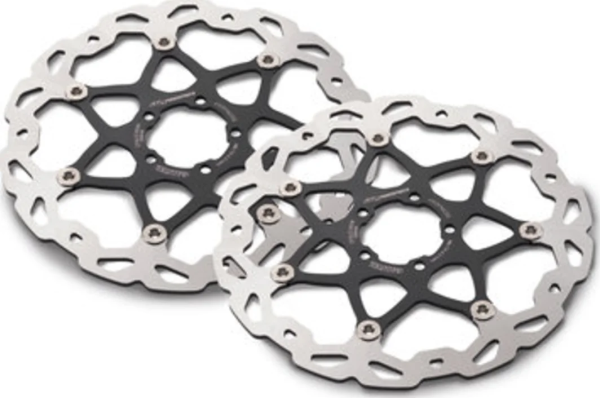 Wave brake disc set