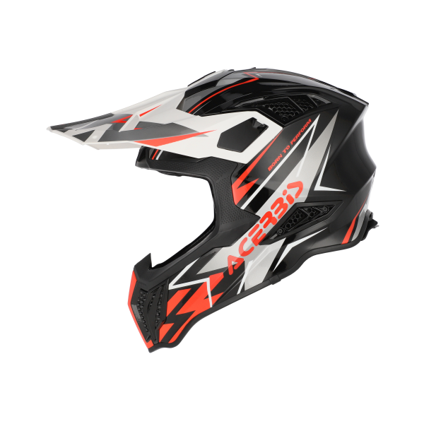 Casca Acerbis Airstrike-X Negru/Portocaliu Fluorescent XXL-9