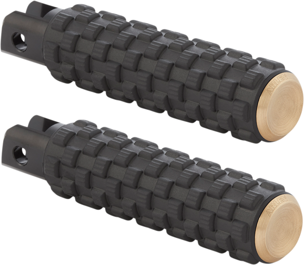 Fusion Footpegs Black, Brass, 1, nordicamoto.ro