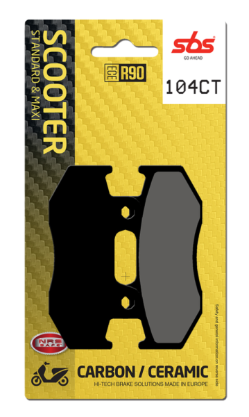 Ct Scooter Carbon Tech Organic Brake Pads, 2, nordicamoto.ro