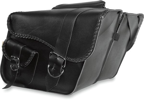 Ranger Braided Super Slant Saddlebags Black L +, 1, nordicamoto.ro