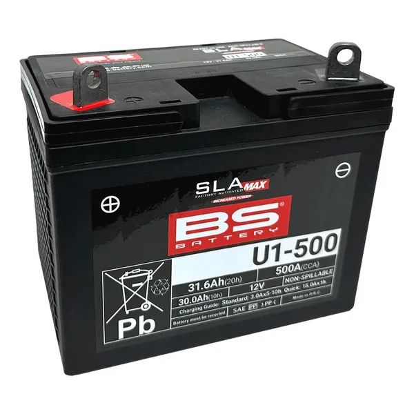 Sla Max Factory- Activated Agm Maintenance-free Battery Black -1