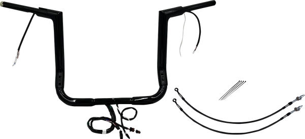 Plug & Play Ez Install 1-1/2(r) Flat Top Handlebar Kit Black, 2, nordicamoto.ro
