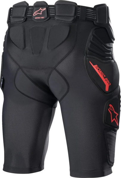 Pantaloni scurti protectie Alpinestars Bionic Pro Black/Red-1