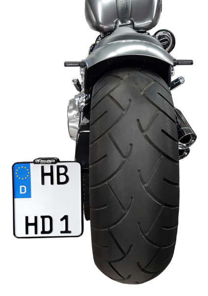 License Plate Side Mounts White, 1, nordicamoto.ro
