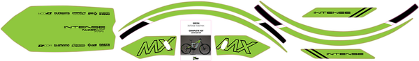 Graphics Kit For Tazer Mx Green, 1, nordicamoto.ro