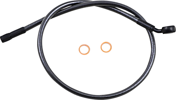 Alternate Length Upper Brake Line Black, Black Pearl, 2, nordicamoto.ro