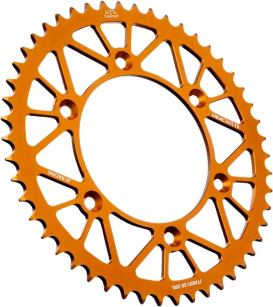 JT SPROCKETS Racelite Aluminum Rear Sprocket Orange 