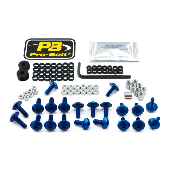 Fairing Bolt Kit For Suzuki Blue, 1, nordicamoto.ro