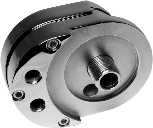 Offset Oil Filter Mount Chrome, 1, nordicamoto.ro