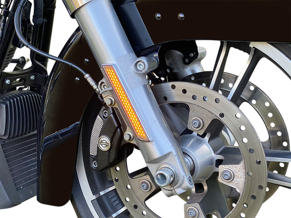 Led Front Fork Lightz Black, 2, nordicamoto.ro
