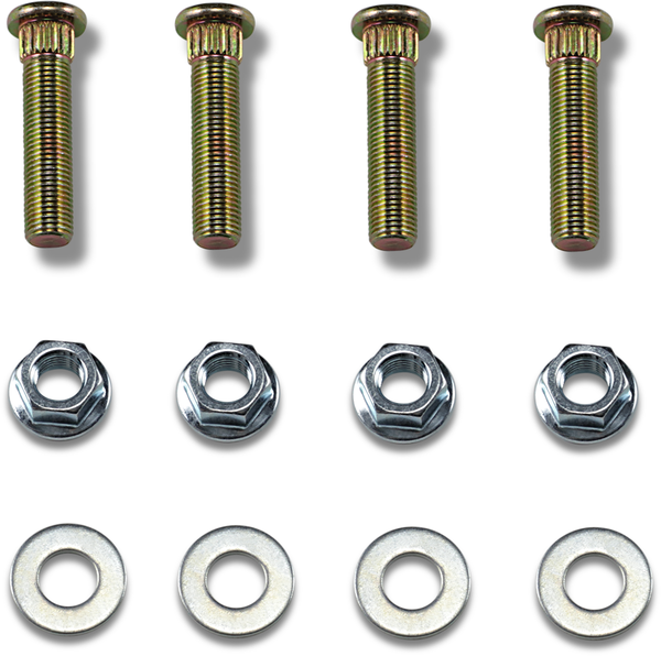 MOOSE RACING Wheel Stud-nut Kit Silver -0