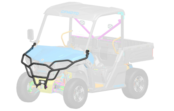 BARĂ PROTECȚIE FAȚĂ UTV CFMOTO UFORCE 600 / 800XL – NEGRU, 6, nordicamoto.ro