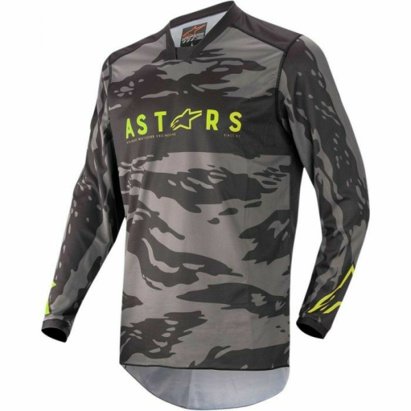 Tricou Alpinestars Racer Tactical Camo/Fluo Yellow M, 1, nordicamoto.ro