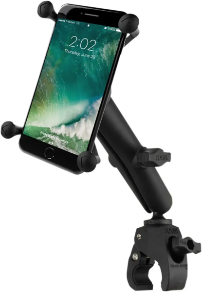 RamTough-claw Base With Long Double-socket Arm And Universal Ram X-grip Cradle Black -0