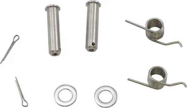 MOOSE RACING Footpeg Pin And Spring Silver 