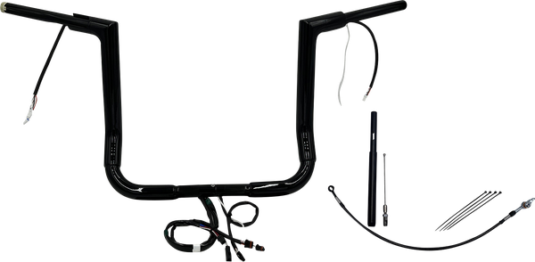 Plug & Play Ez Install 1-1/2(r) Flat Top Handlebar Kit Black, 1, nordicamoto.ro