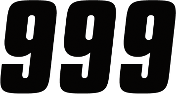 Number Stickers Black, 2, nordicamoto.ro
