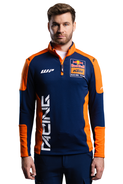 Pulover KTM Replica Team Halfzip Orange Navy-3