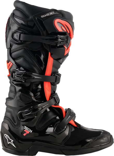 Cizme Alpinestars Tech 7 Black/Fluo Red-2