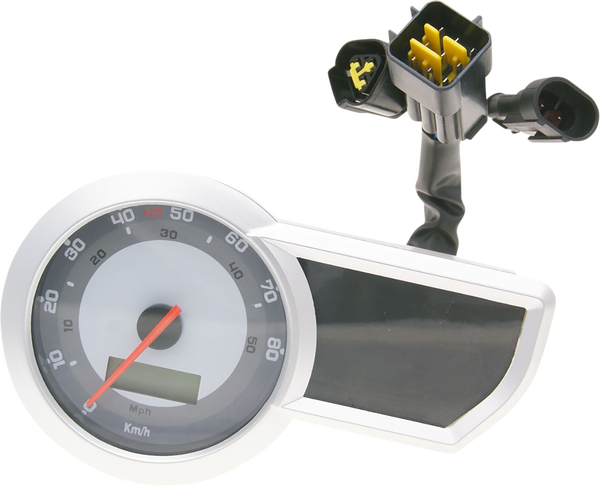 Speedometer Silver, 1, nordicamoto.ro