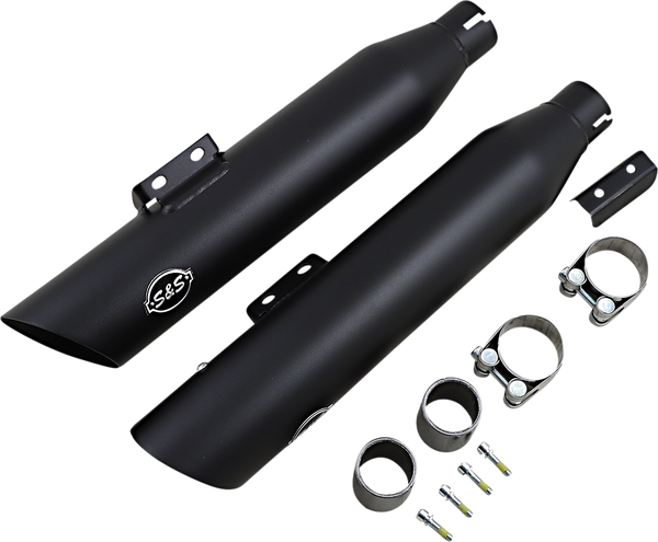 Slash-cut Slip-on Mufflers Guardian Black, 4, nordicamoto.ro