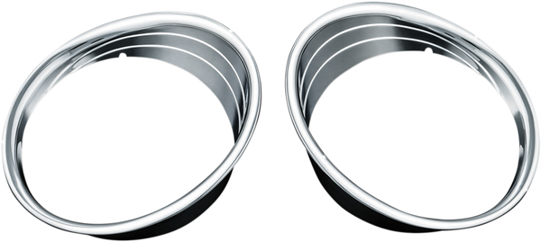 Chrome Driving Light Bezels Chrome, 2, nordicamoto.ro