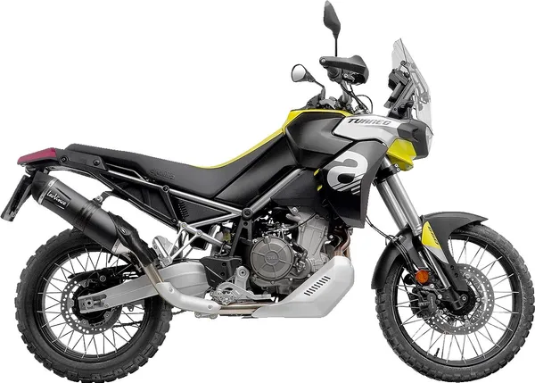 Tobă de eșapament LeoVince LV One Evo Black Edition Slip-On pentru Aprilia Tuareg 660, 2, nordicamoto.ro