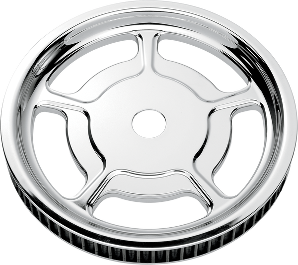Universal Rear Cush-drive Aluminum Pulley Chrome, 1, nordicamoto.ro
