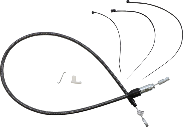 Karbonfibr Quick Connect Upper Clutch Cable Silver, 1, nordicamoto.ro