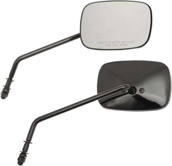 Oem-style Rectangular Mirrors Gloss-black, 1, nordicamoto.ro