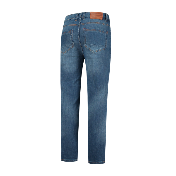 Jeans Moto Rusty Stitches Logan Denim Blue-0