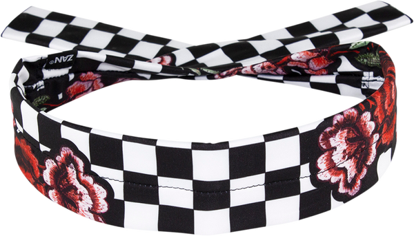 Bentita Zan Headgear Polyester Cooldanna Checkered Floral